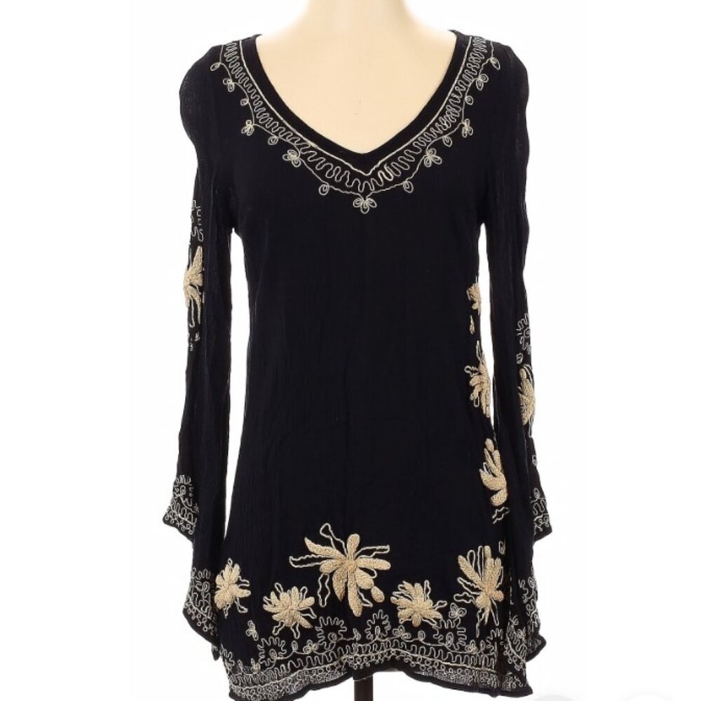 Free People Embroidered Tunic XS
